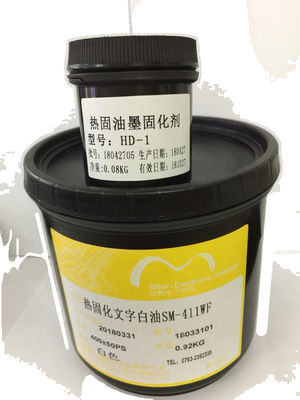 China De tinta de marcação curável térmica do PWB da adesão alta tinta branca/do preto cor de impressão deslocada fornecedor