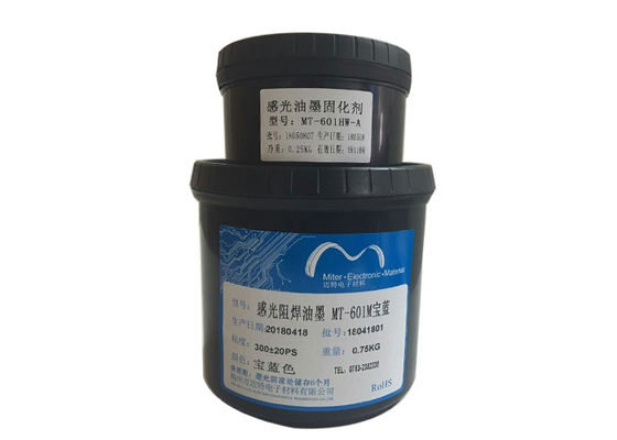 China da máscara líquida da solda de Photoimageable da finura de 8µM a solda azul da cor resiste a tinta fornecedor
