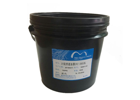 China Tela que imprime a exposição UV das lâmpadas da cor azul curável UV da tinta do PWB que cura a máscara fornecedor