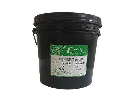 China Profundamente - tinta curável UV verde da máscara da solda para camada lateral a única/dobro fornecedor